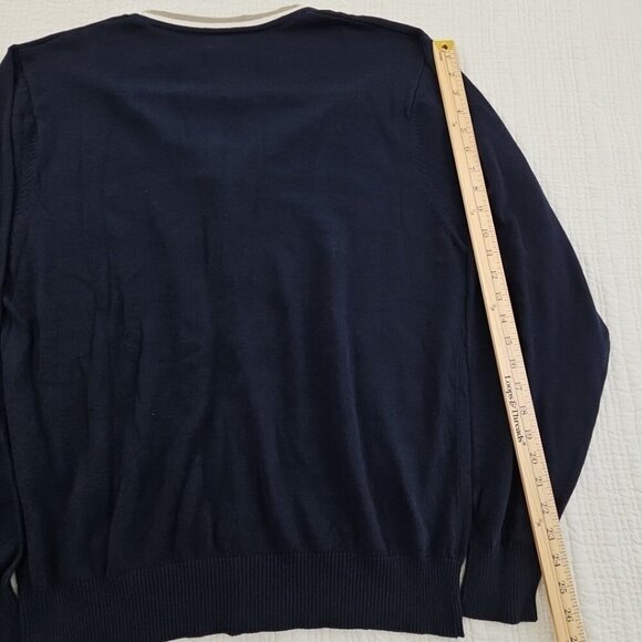 Evolution in Design Men's XL Button-Up Cardigan Navy Blue Long Sleeve NWT NEW - Picture 13 of 15